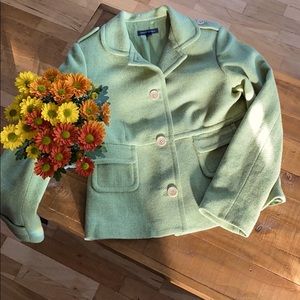 Banana Republic Green Pea Coat